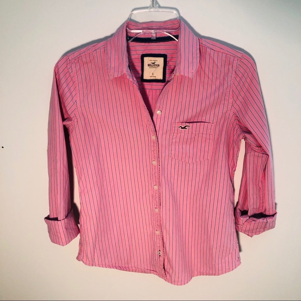 S Hollister Button Up Top